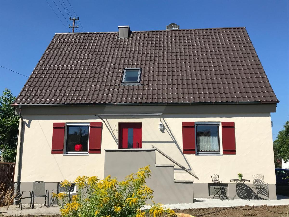 Ferienhaus Bei Lauingen, Mit Sauna Und Gartenlounge Veitriedhausen المظهر الخارجي الصورة